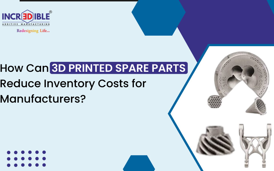 How Can 3D Printed Spare Parts Reduce Inventory Costs for Manufacturers